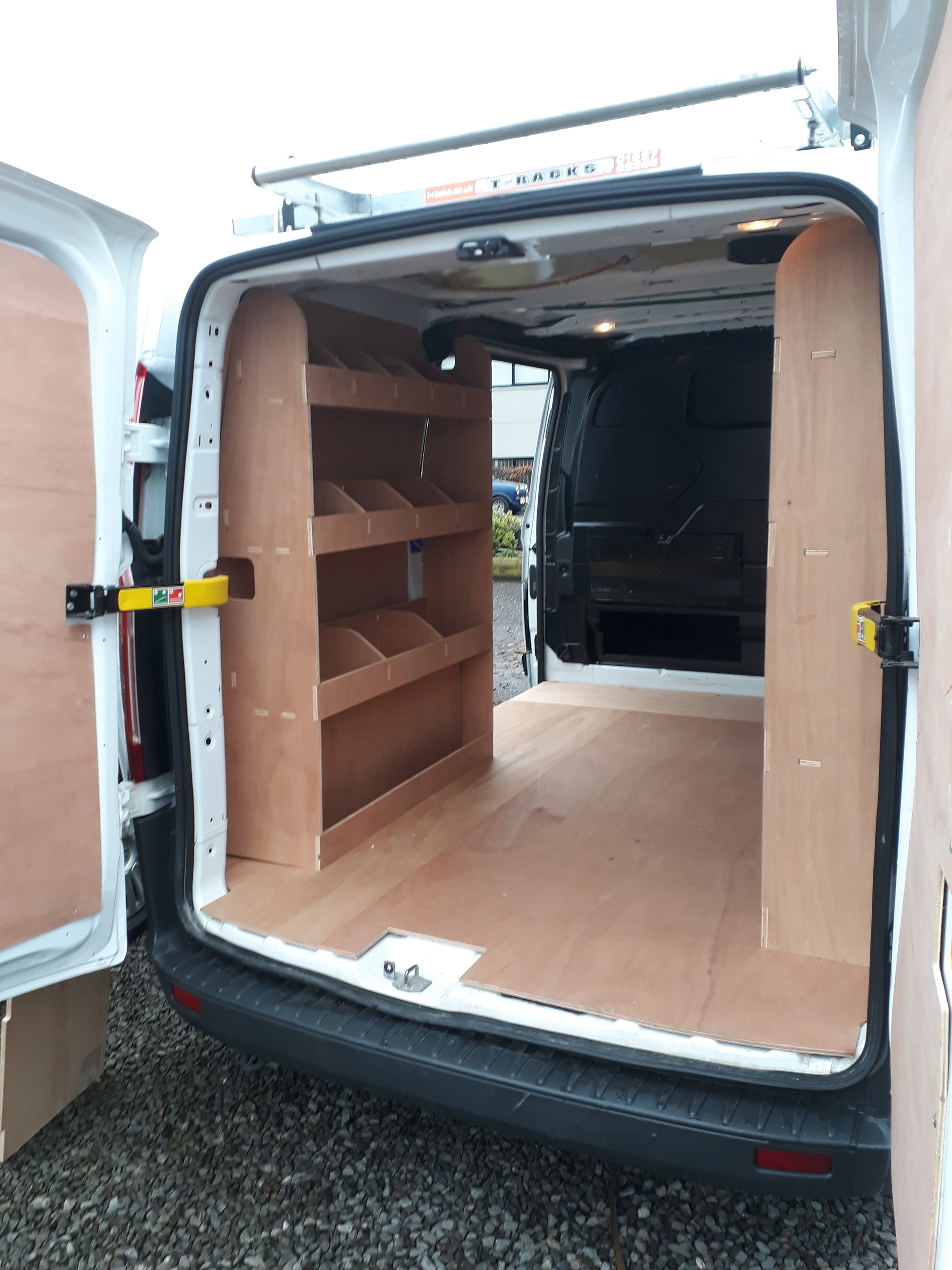 Ford Transit Custom Flat Shelf Full Van Racking 2024 new model - Fully ...