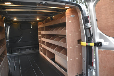 Ford Transit Custom Van Racking 2024 new model Drivers side only - Fully Assembled - Darracott Designs