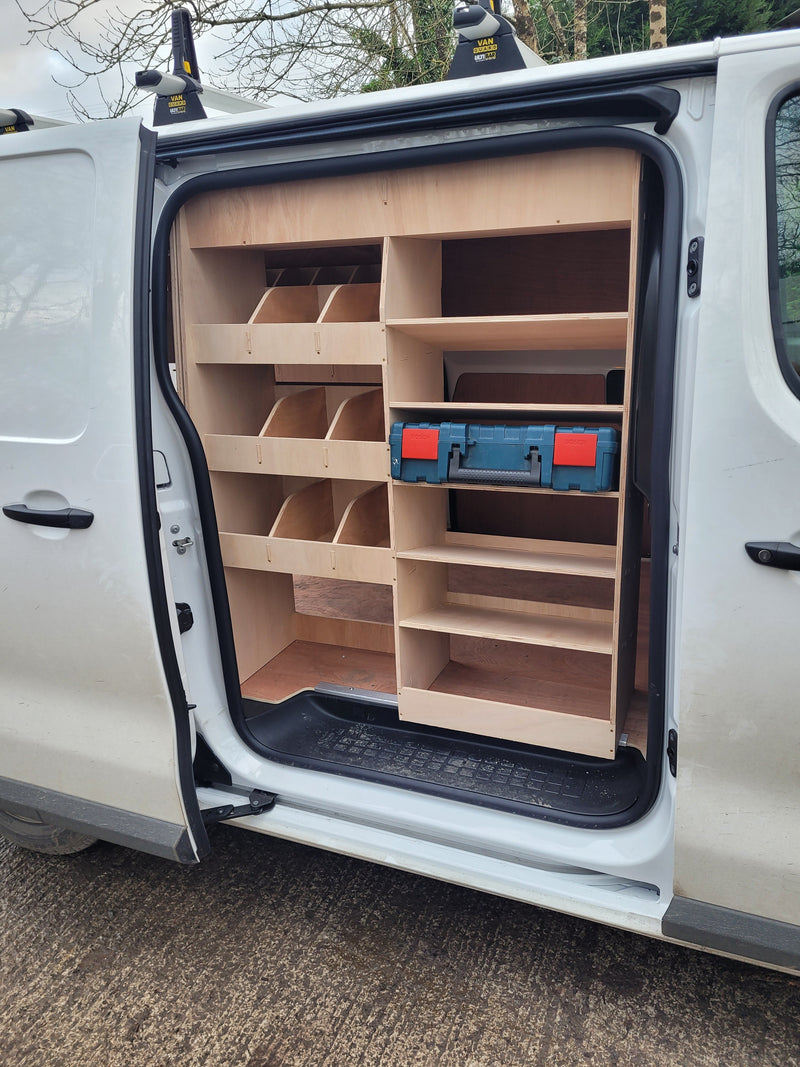 Toyota Proace Full Van Racking (2016 +) - Fully Assembled Drivers side only - Darracott Designs