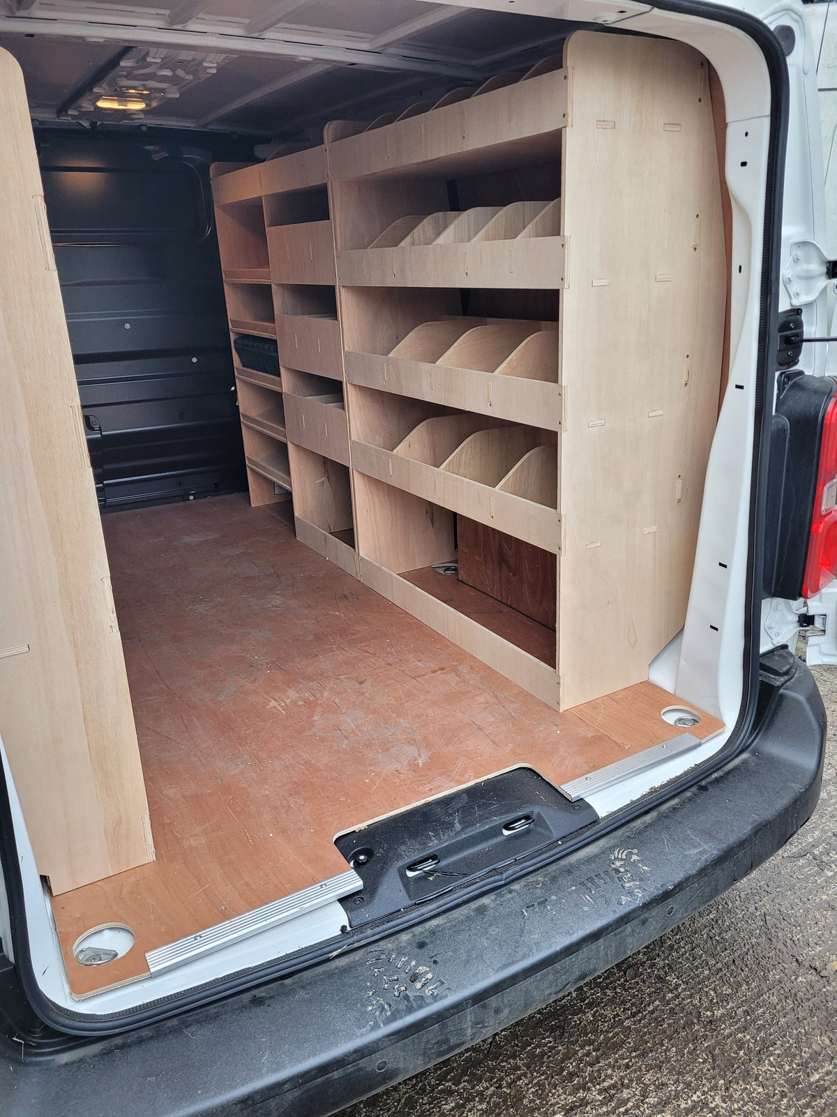 Toyota Racking Toyota Proace Full Van Racking (2016 +) - Fully Assembled Drivers side ...