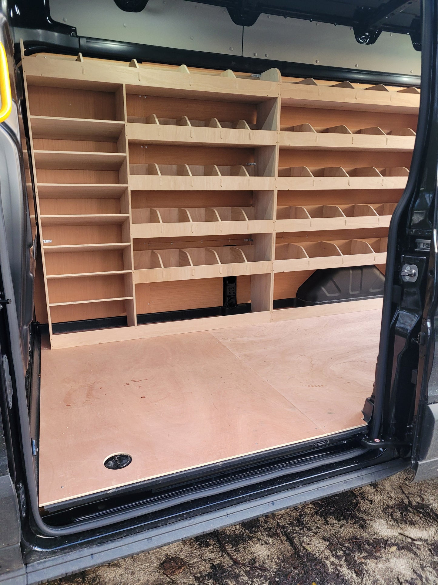 Drivers side Ford Transit Mk8 Van Racking – Darracott Designs