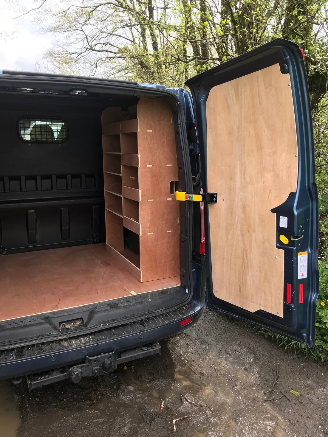 Van Stock Racking Ford Transit Custom Crew Cab 2013+ Full Van Racking - Fully Assembled ...