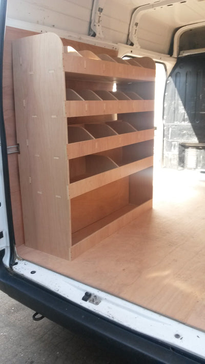 Ford Transit Mk7 Passenger Side Van Racking - Darracott Designs