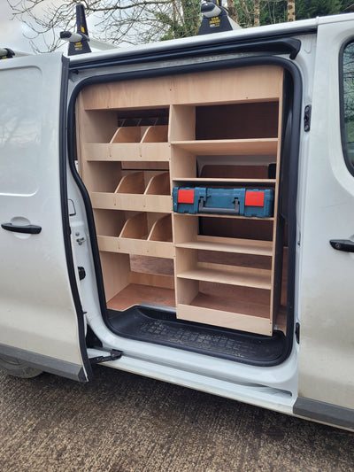 Peugeot Expert Drivers Side Van Racking (2016 +) - Darracott Designs