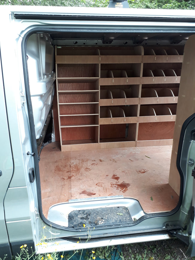 Renault Trafic Drivers side only Van Racking (2014 +) - Darracott Designs